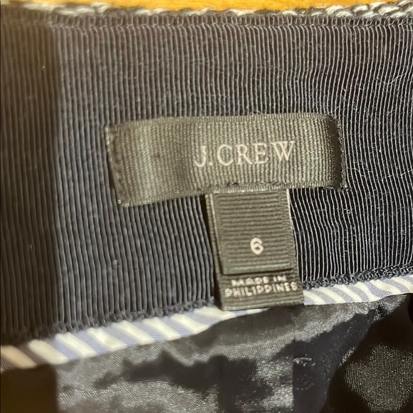 J. Crew Navy Blue and Gray Pencil Skirt Knee-Length - Picture 2 of 6